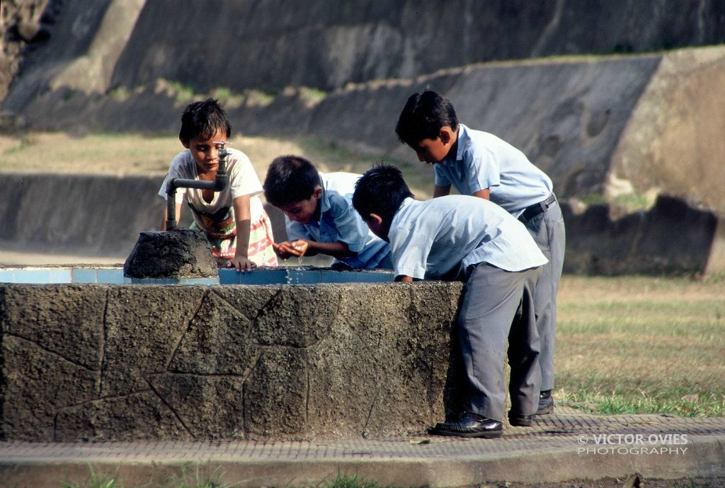 Children in Tazumal